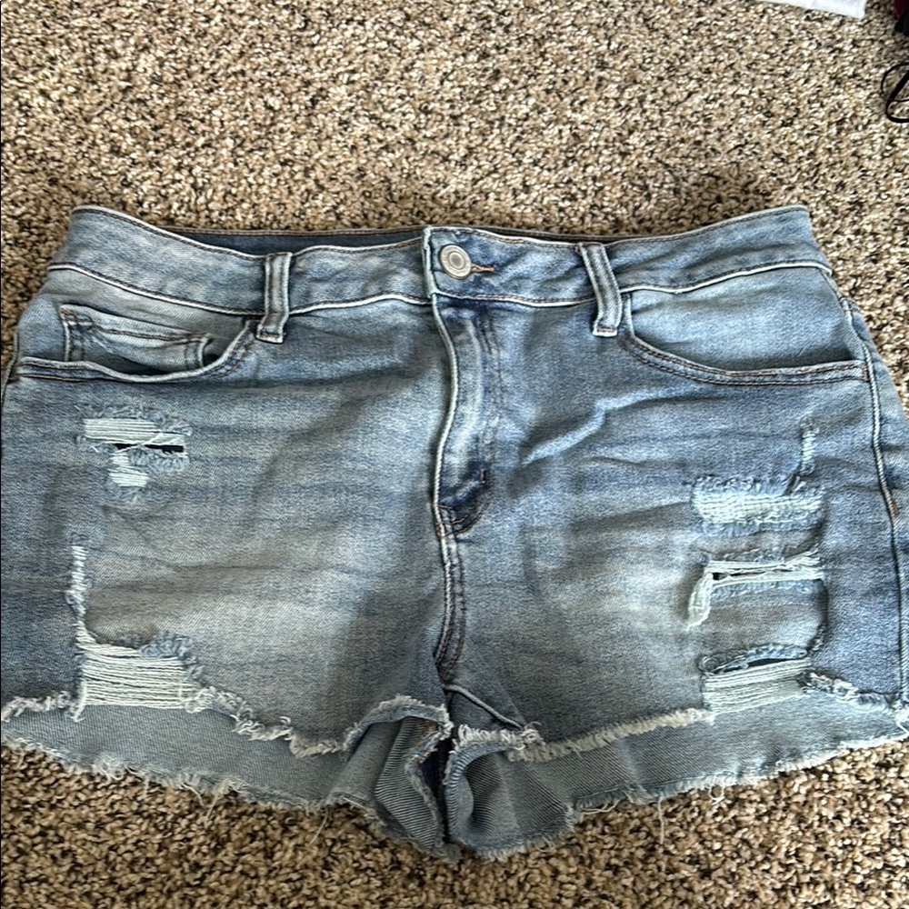 Women's Distressed Denim Shorts